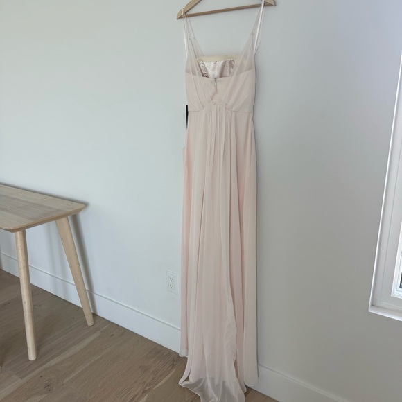 Adrianna Papell Champagne Yvory Blush Crepe Dress - Picture 2 of 12